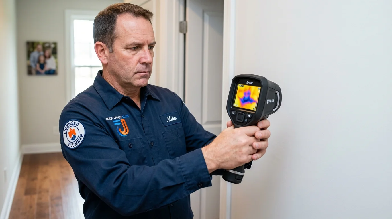 Thermal imaging leak detection by Johns Plumbing LLC in Palmyra